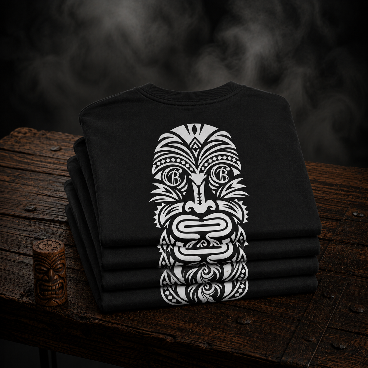 TIKI TEE (BLACK)