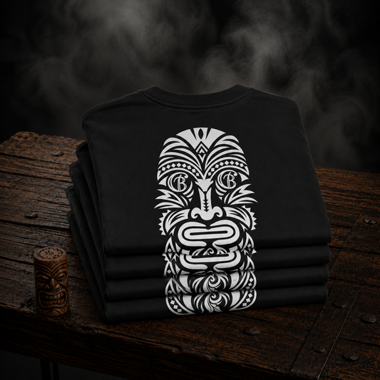 TIKI TEE (BLACK)