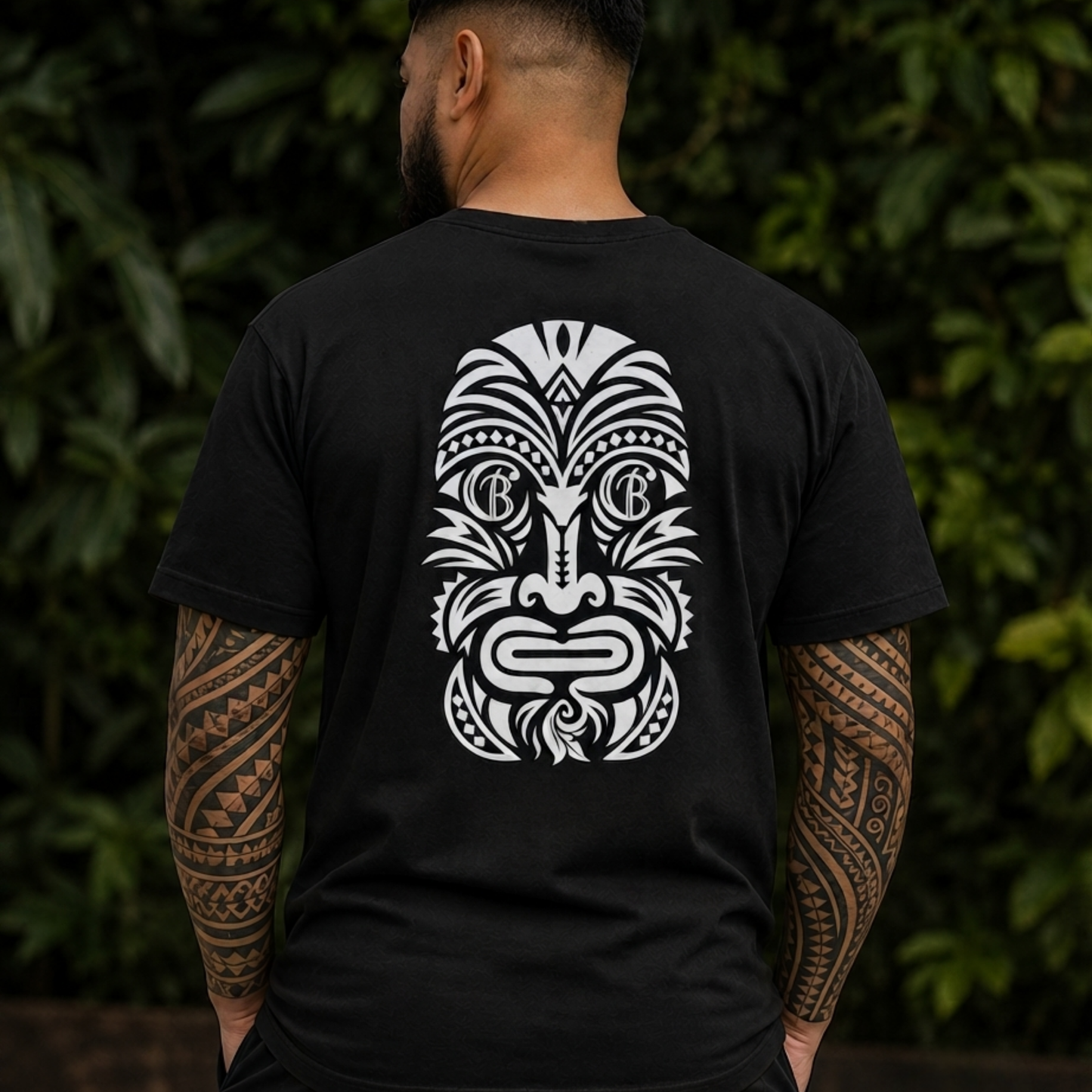 TIKI TEE (BLACK)
